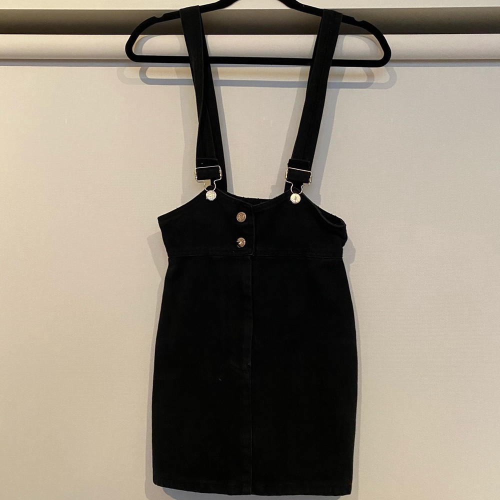 Vintage black overall skirt XS